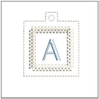Square Medallion ABCs Charm - Bundle- Embroidery Designs & Patterns