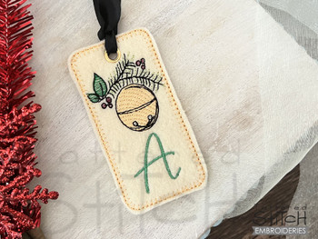 Jingle Bell ABCS Bookmark -D - Embroidery Designs & Patterns