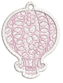Hot Air Balloon Free Standing Lace - Fits a 4x4" & 5x7" Hoop, Machine Embroidery 