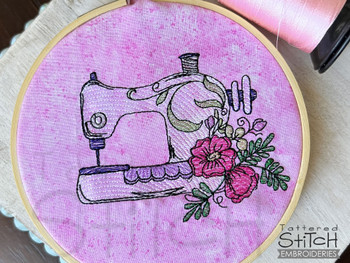 Sewing Machine - Fits a 4x4" &  5x7" Hoop - Embroidery Designs & Patterns