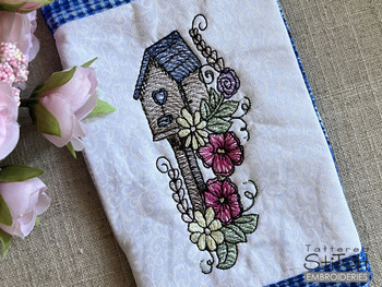 Birdhouse Fridge Handle Wrap-Embroidery Designs & Patterns