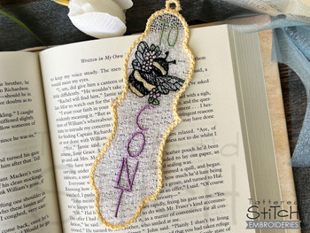 To Be Cont Bookmark Free Standing Lace - Fits a  & 5x7" Hoop, Machine Embroidery