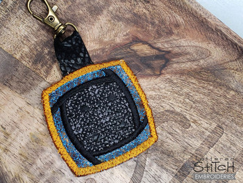  Scrappy Keychain 1  - Embroidery Designs