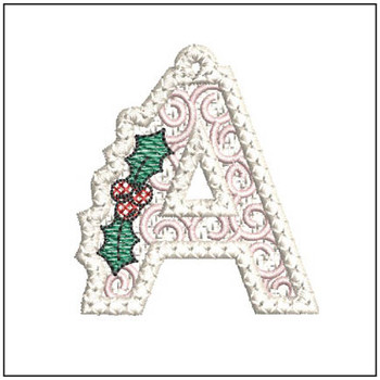 Free Standing Lace Scroll ABCS- Bundle - Fits a 4x4" Hoop, Machine Embroidery