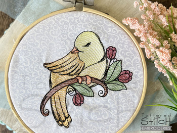Bird of the Month - April Canary - Bundle - Embroidery Designs