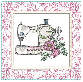 Sewing Machine Sewing Notions Quilt Block - Embroidery Designs