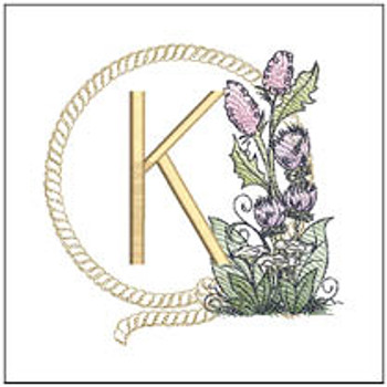 Lasso ABCs -K - Fits a 5x7" Hoop, Machine Embroidery Pattern