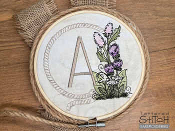 Lasso ABCs -M - Fits a 5x7" Hoop, Machine Embroidery Pattern