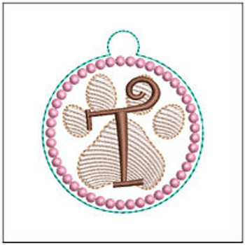 Paw Print ABCs - T Fits a 4x4" Hoop, Machine Embroidery Pattern,