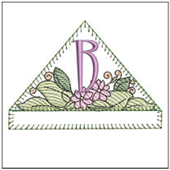 Daisy Corner Bookmark - B - Fits a 4x4" Hoop, Machine Embroidery Pattern,