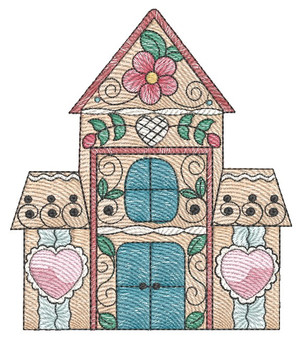  Gingerbread House  - Embroidery Designs & Patterns
