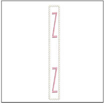 Wrist Lanyard ABCs -Z- Fits a 6x10" Hoop - Machine Embroidery Designs