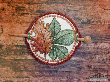 Leaf Hair Bun Bling - Embroidery Designs