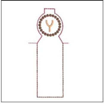 Lip Balm Holder ABCs -Y- Fits a 4x4" Hoop, Machine Embroidery Pattern,