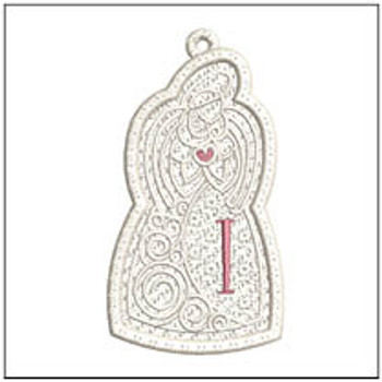 Angel ABCs Free-Standing Lace - I - Fits a 4x4" Hoop, Machine Embroidery Pattern,