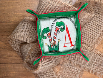 Elf Shoes  ABCs - A - Fits a 4x4" Hoop, Machine Embroidery Pattern,