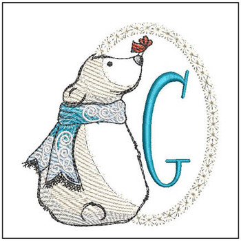 Polar Bear ABCs - G - Embroidery Designs & Patterns