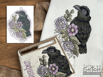 Bird of the Month - December Raven - Bundle - Embroidery Designs