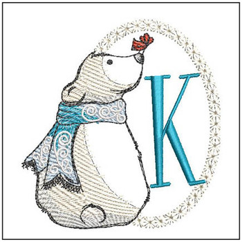 Polar Bear ABCs - K- Embroidery Designs & Patterns