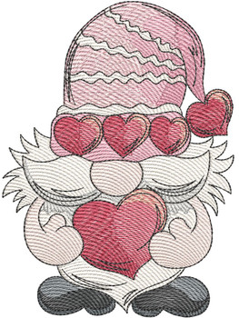 4 Hearts Gnome - Embroidery Designs