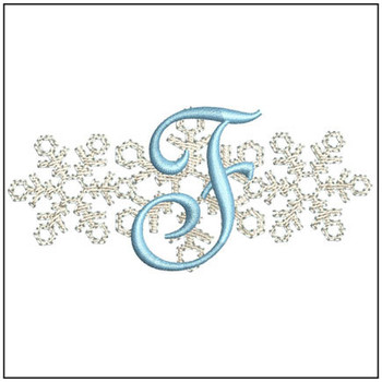 3 Snowflakes ABCs - F - Embroidery Designs & Patterns