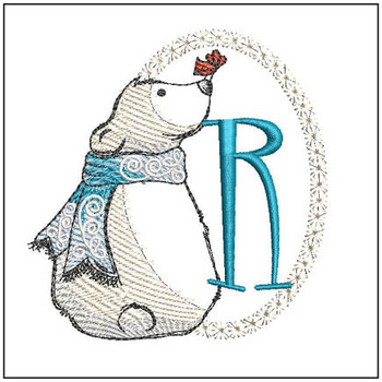 Polar Bear ABCs - R - Embroidery Designs & Patterns