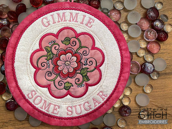Gimme Some Sugar Hot Pad  - Embroidery Designs