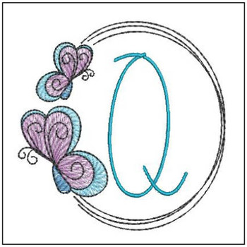 Butterflies ABCs - Q - Embroidery Designs & Patterns