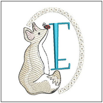 Winter Fox ABCs E - Embroidery Designs & Patterns