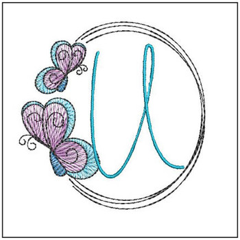 Butterflies ABCs - U - Embroidery Designs & Patterns