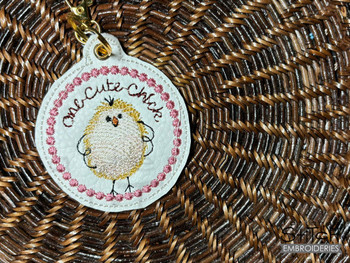 One Cute Chick Charm - Embroidery Designs