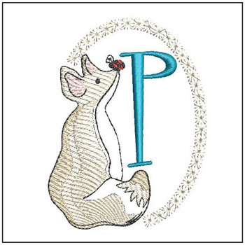  Winter Fox ABCs - P - Embroidery Designs & Patterns