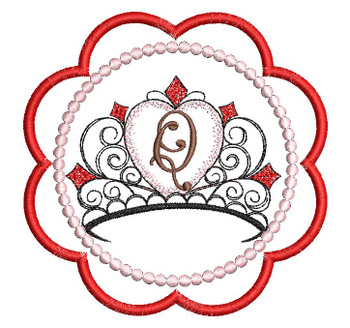 Tiara Coaster ABCs - Q - Embroidery Designs