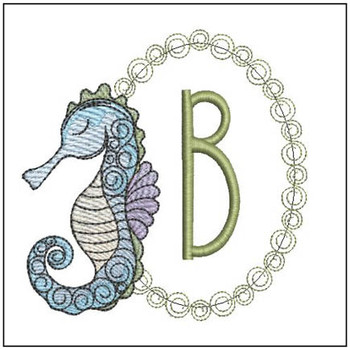 Seahorse ABCs  - B - Embroidery Designs & Patterns