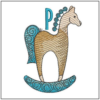 Hobby Horse ABCs - P - Embroidery Designs & Patterns