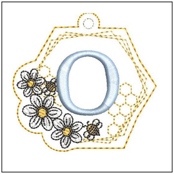 Honeycomb Charm ABCs - O- Embroidery Designs & Patterns