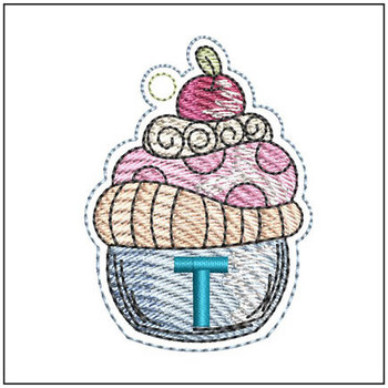 Cupcake Charm ABCs - T- Embroidery Designs & Patterns