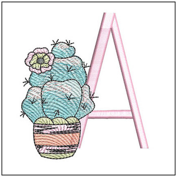 Prickly Pear ABCs 2 - A - Embroidery Designs & Patterns