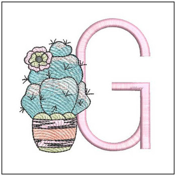 Prickly Pear ABCs 2 - G- Embroidery Designs & Patterns