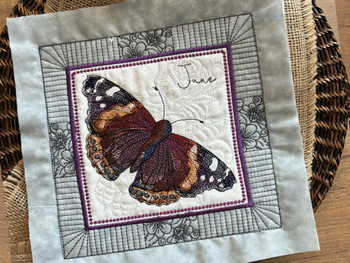 June Butterfly of the Month - Red Admiral Bundle - Embroidery Designs & Patterns