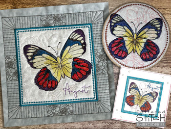 August Butterfly of the Month - Scarlet Jezebel Bundle - Embroidery Designs & Patterns