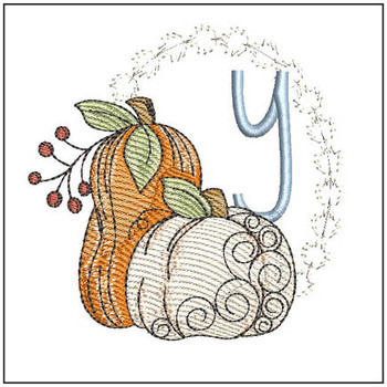 2 Pumpkins ABCs - Y - Embroidery Designs & Patterns