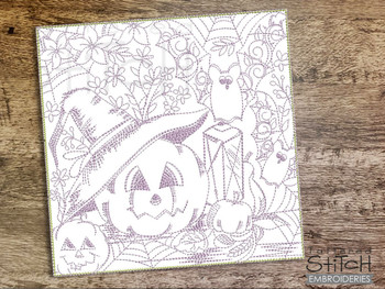 Pumpkins Collage Quilt Blocks Bundle - Embroidery Designs