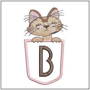  Kitty Luv Applique ABCs - B - Embroidery Designs & Patterns