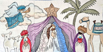 Nativity Advent Calendar - Embroidery Designs