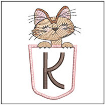 Kitty Luv Applique ABCs - K- Embroidery Designs & Patterns