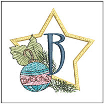 Holiday Ornament Applique ABCs - B - Embroidery Designs & Patterns