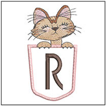 Kitty Luv Applique ABCs - R - Embroidery Designs & Patterns