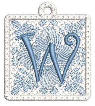 Tile Free Standing Lace ABCs  -W - Embroidery Designs