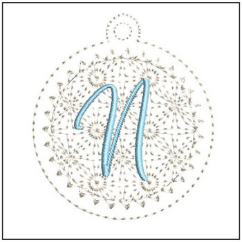 Snowflakes Charm ABCs - N - Embroidery Designs Snowflakes Charm ABCs - N - Embroidery Designs